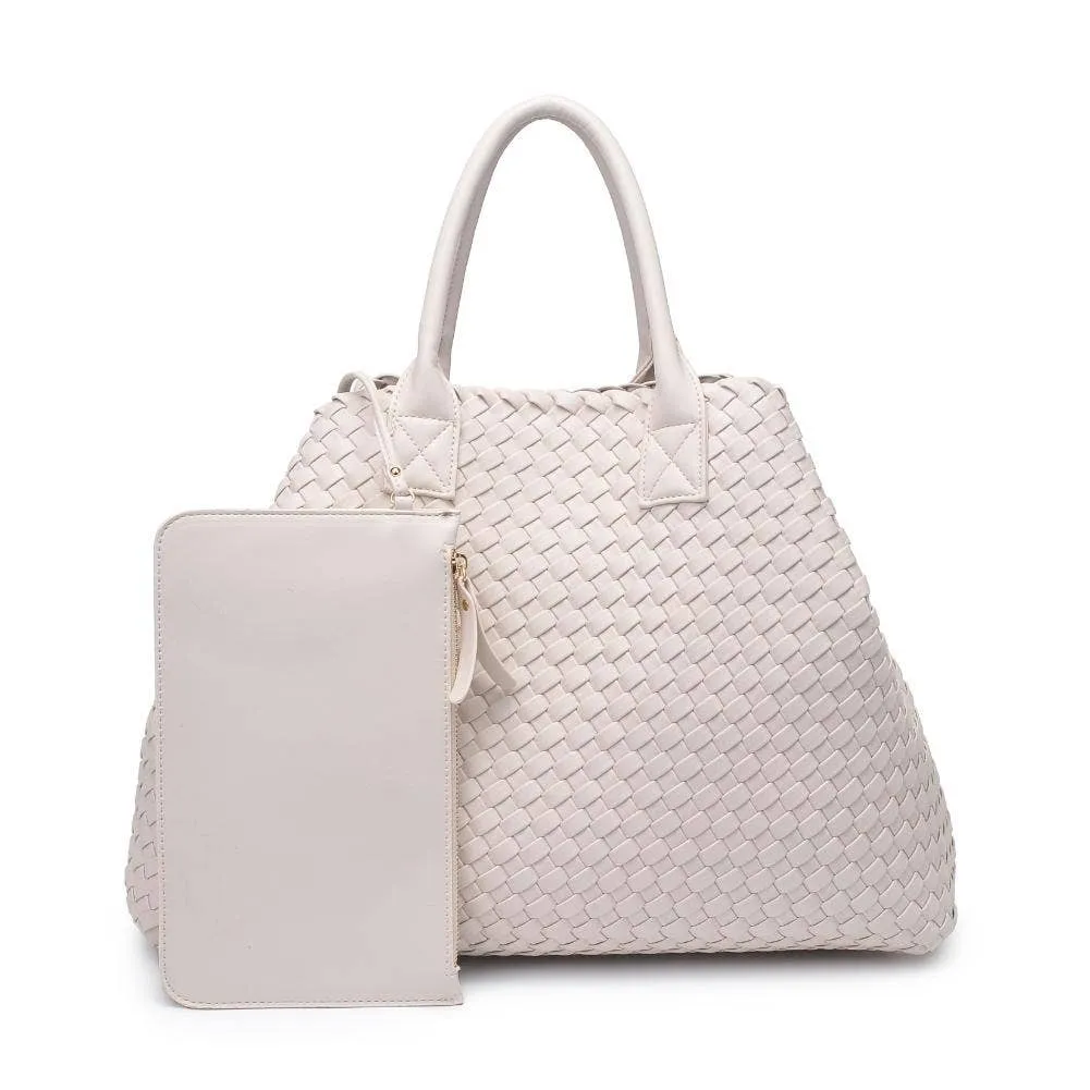 Ithaca Woven Vegan Leather Tote (3 Colors!)
