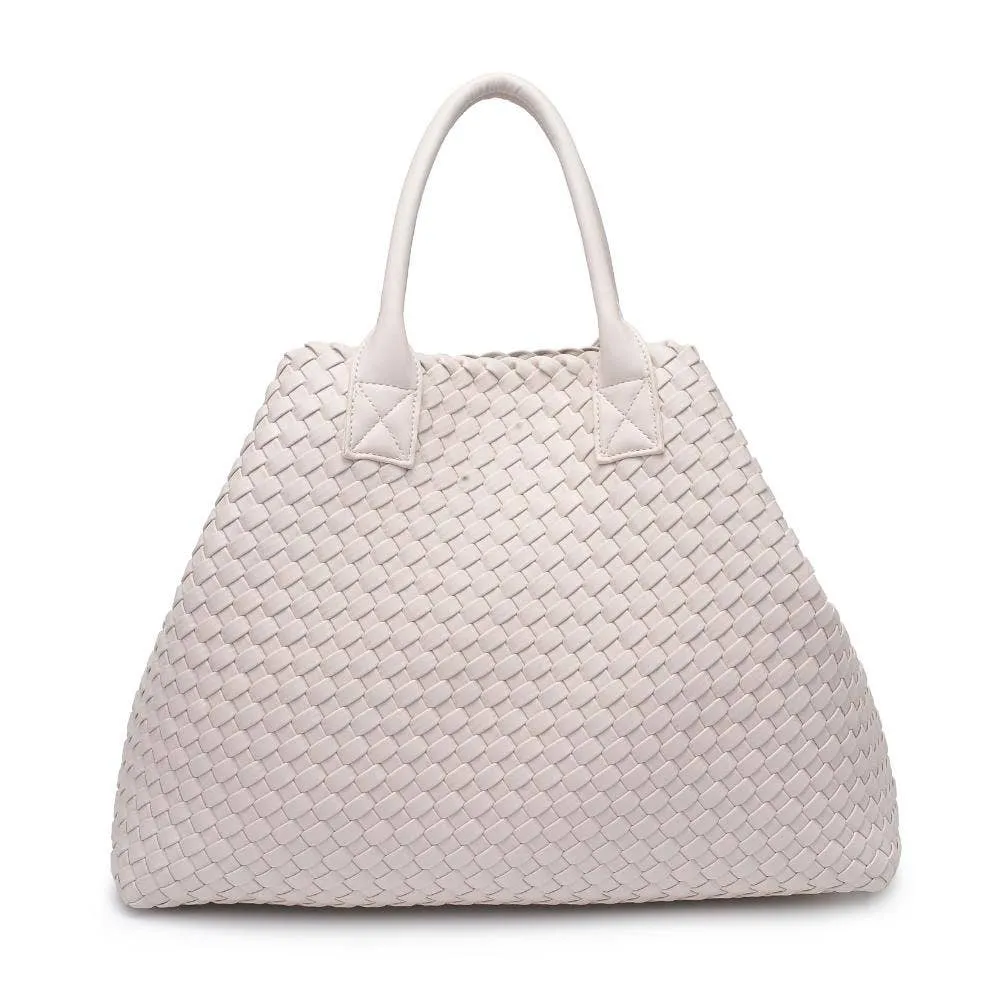 Ithaca Woven Vegan Leather Tote (3 Colors!)