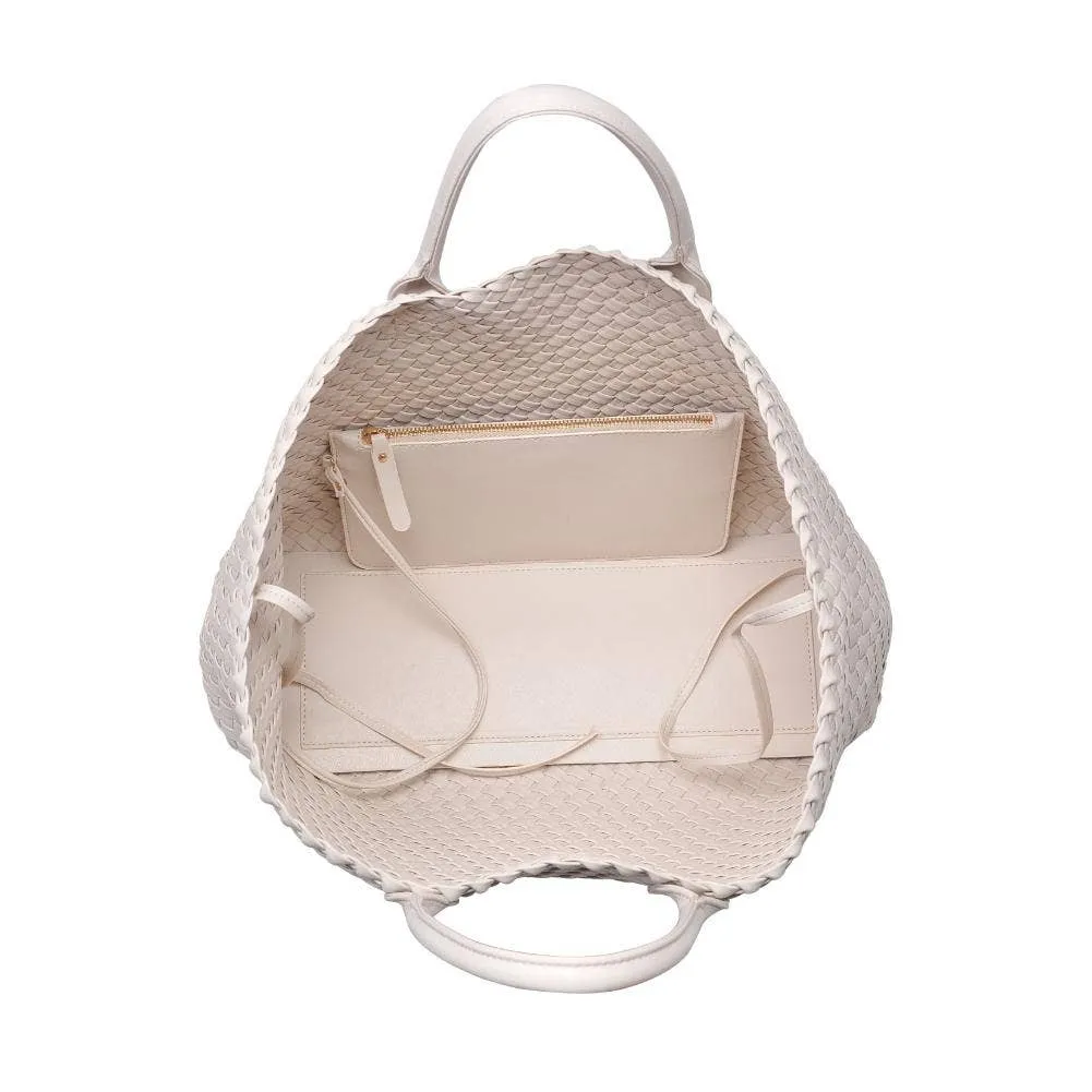 Ithaca Woven Vegan Leather Tote (3 Colors!)