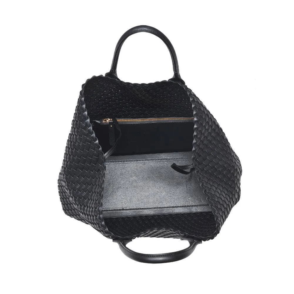 Ithaca Woven Vegan Leather Tote (3 Colors!)