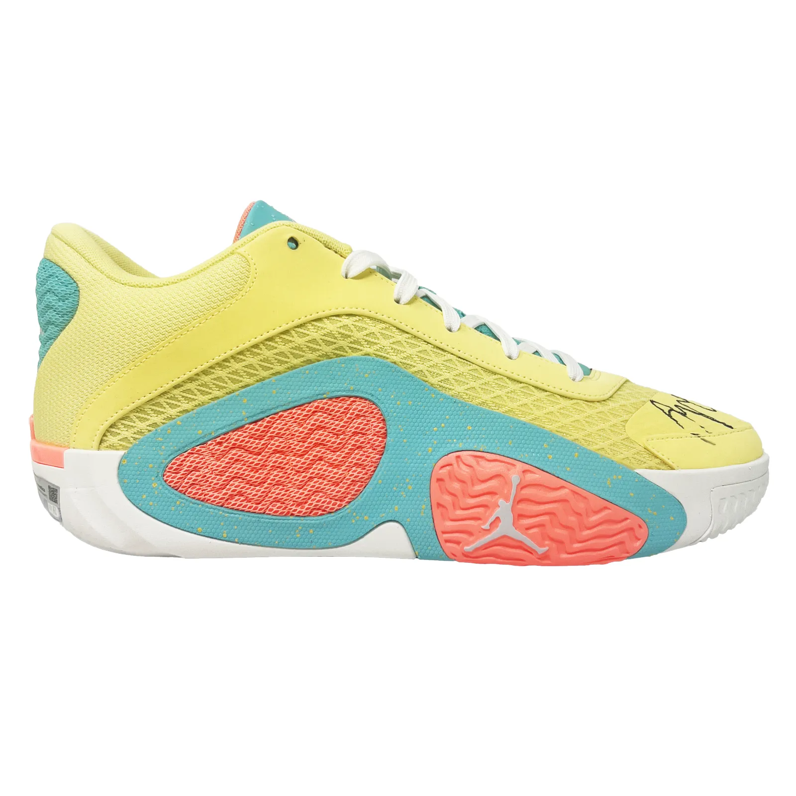 Jayson Tatum Signed Nike Jordan 2 Pink Lemonade Sneaker R Shoe FANATICS