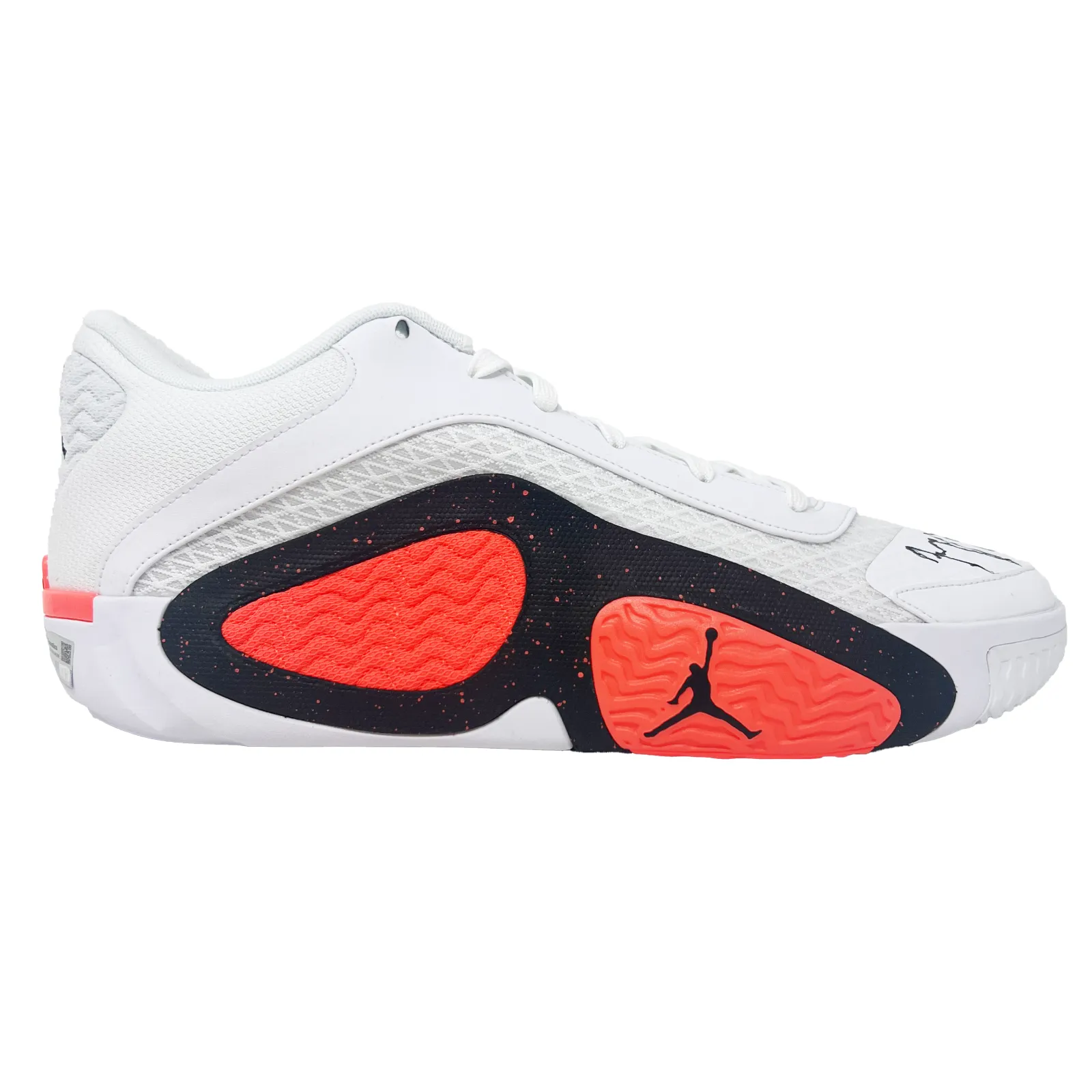 Jayson Tatum Signed Nike Jordan 2 Red Cement Sneaker Right Shoe FANATICS