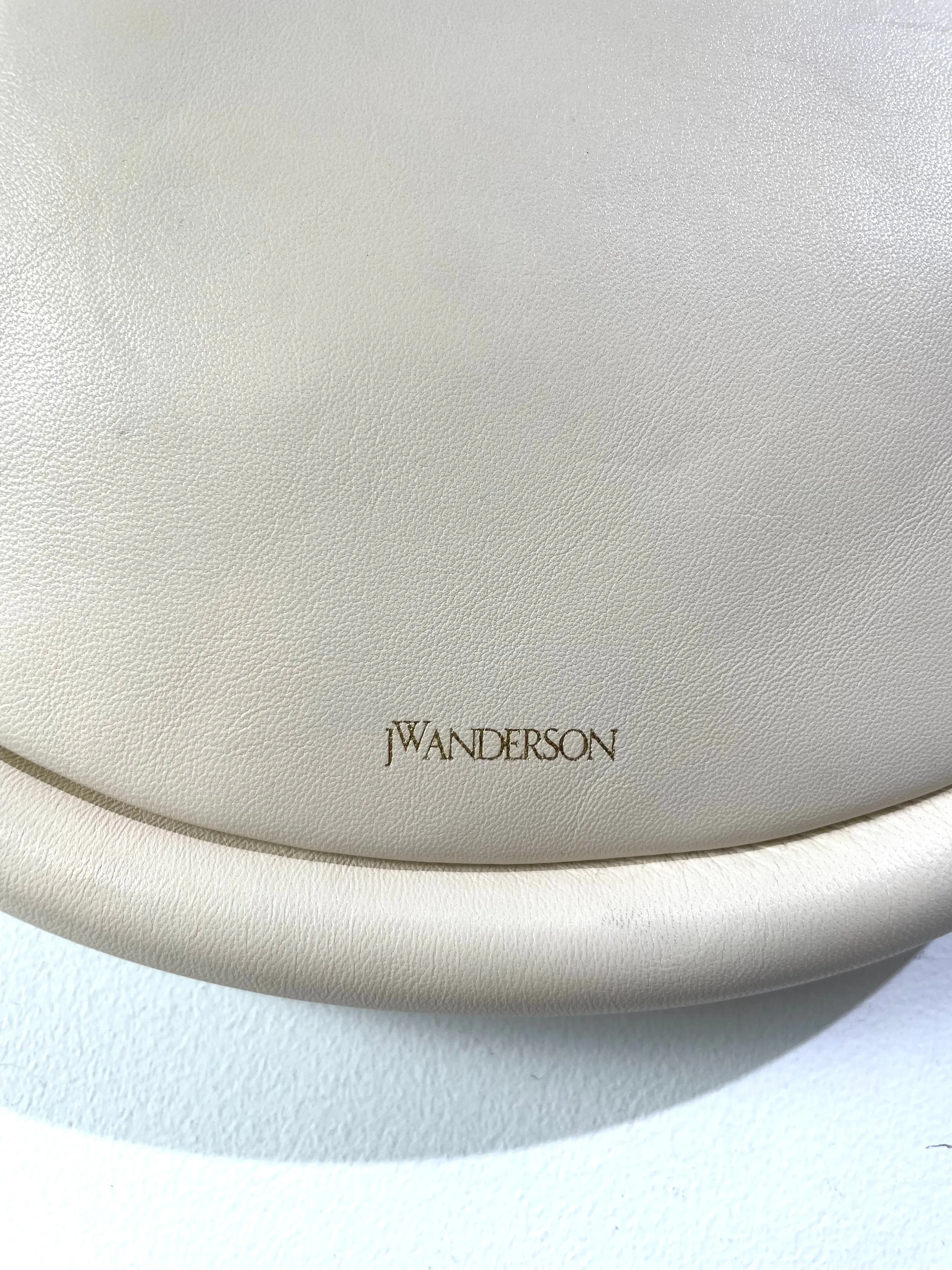 JW Anderson White Bumper Moon Bag