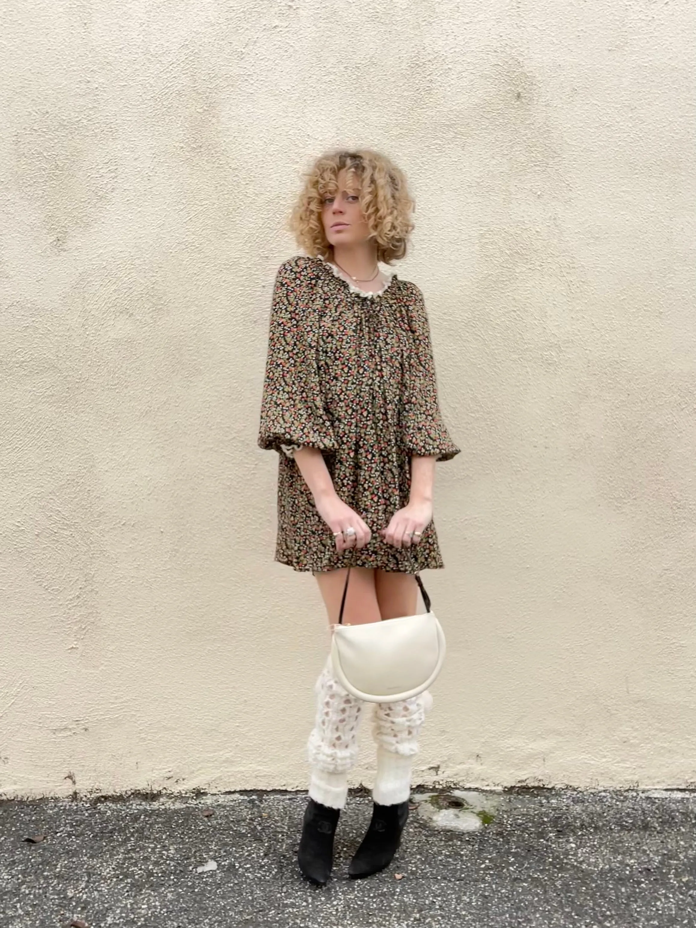 JW Anderson White Bumper Moon Bag