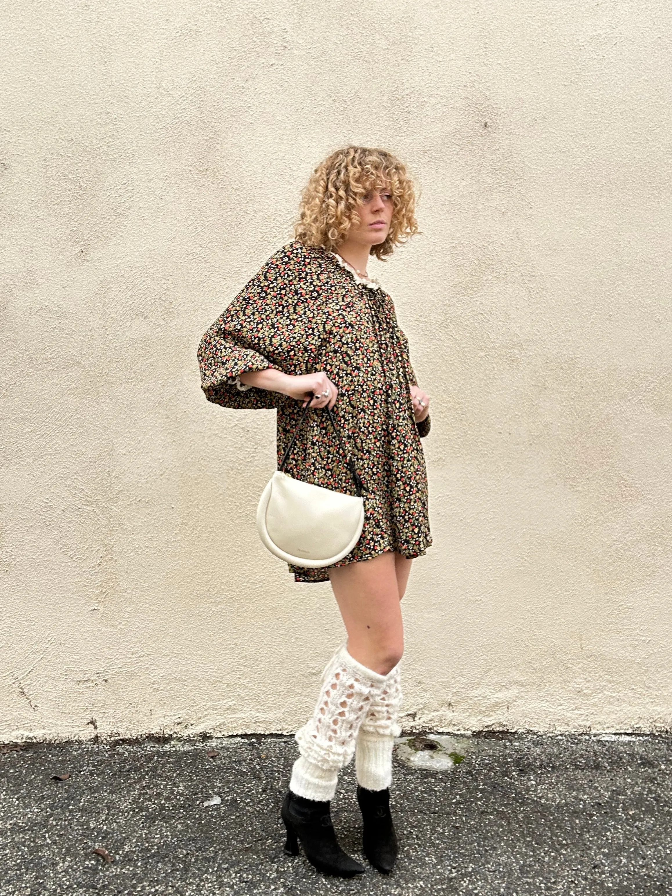 JW Anderson White Bumper Moon Bag