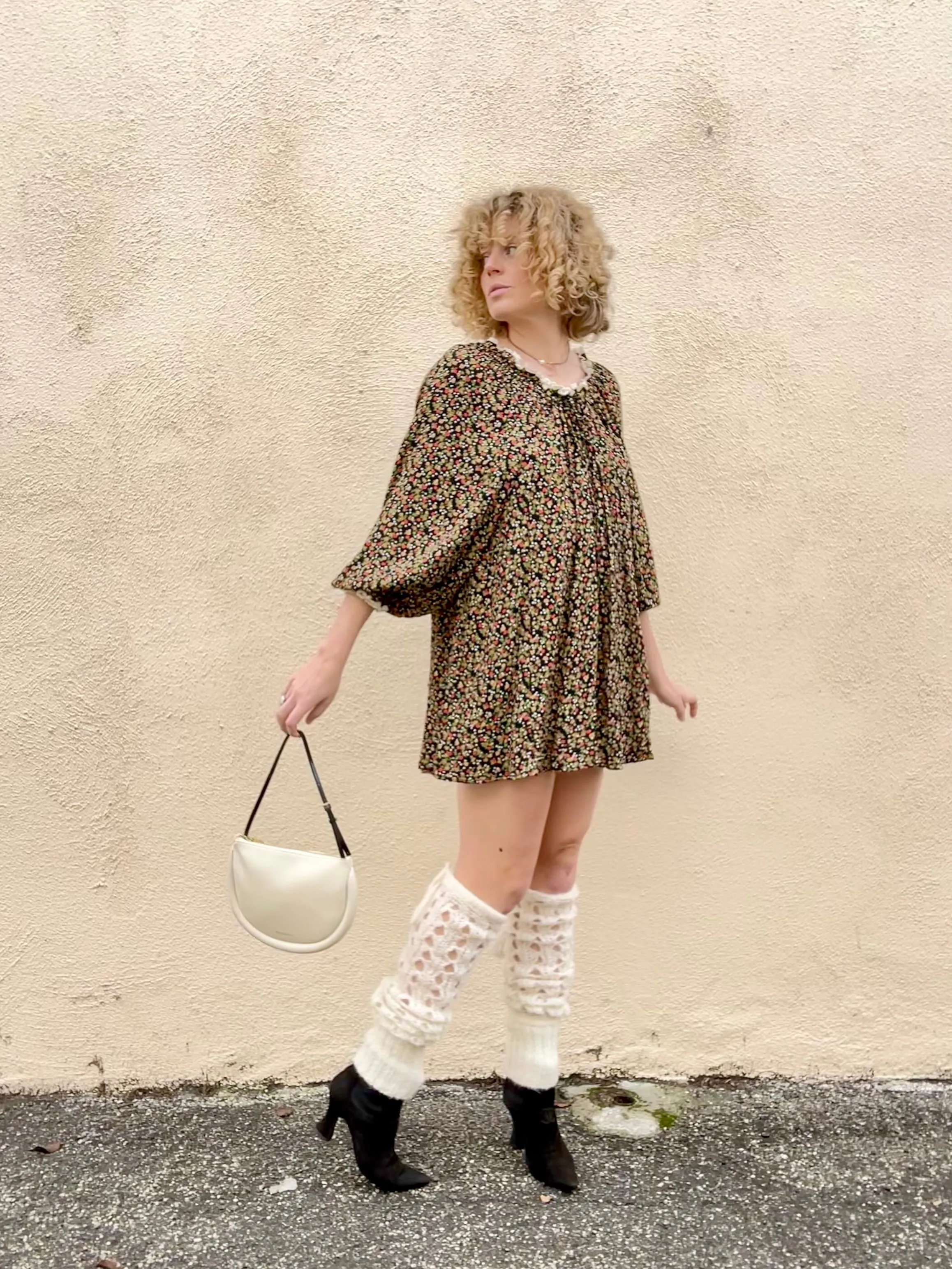 JW Anderson White Bumper Moon Bag