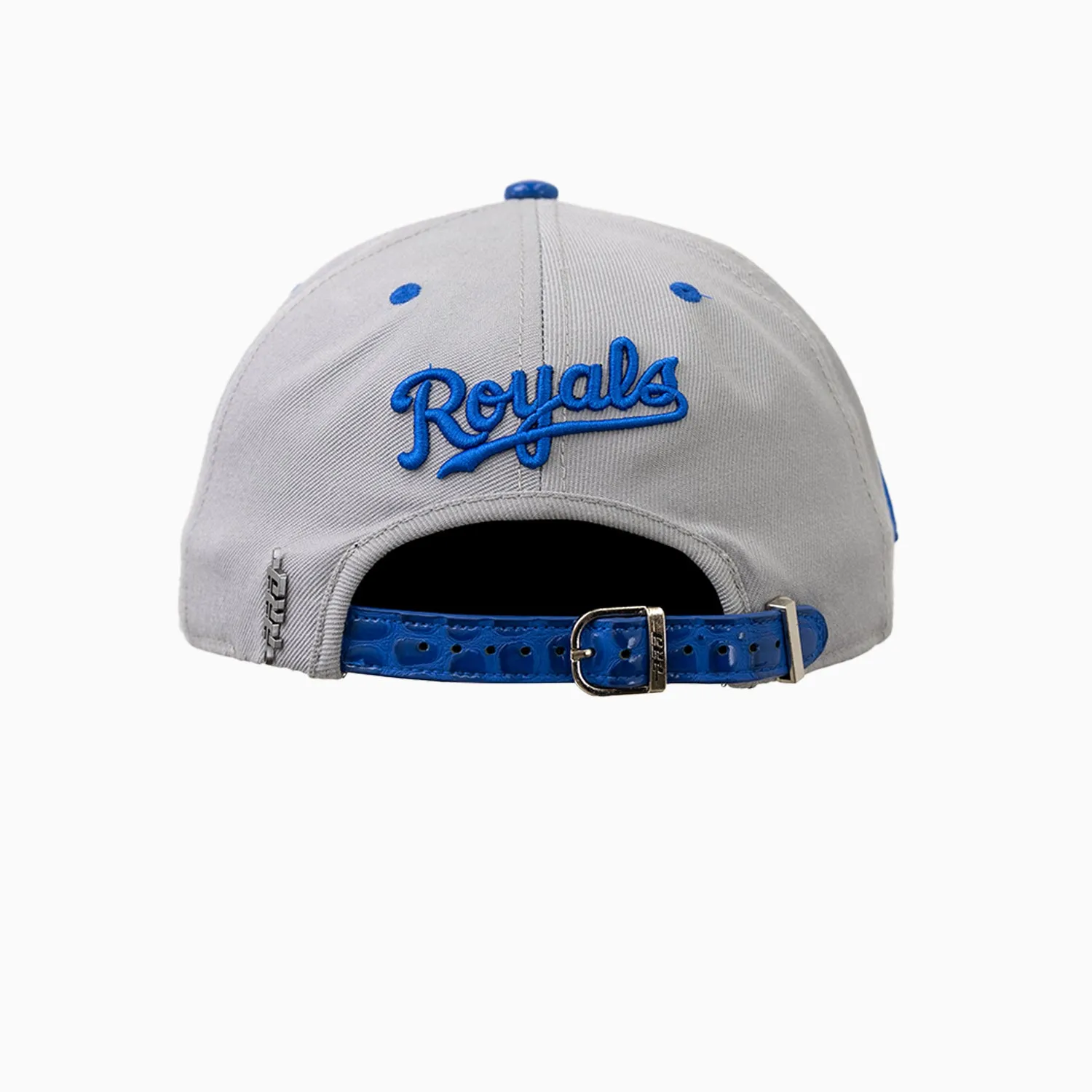 Kansas City Royals MLB Leather Visor Strapback Hat