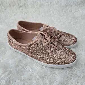 Keds Champion Glitter Celebration Lace Up. Color: Rose Gold Glitter. Size 9 WNe
