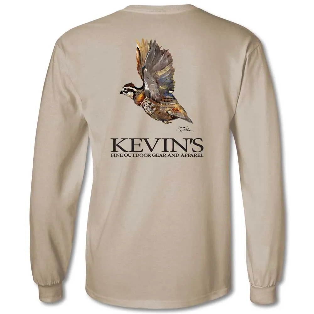 Kevin's Dirk Walker Flying Quail Long Sleeve T-Shirt