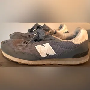 Kids New Balance 515 Retro Blue Gray Suede Sneaker
