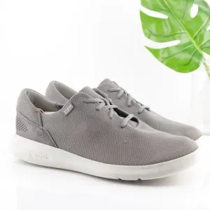 Kizik Mens Madrid Sneaker Size 12 Gray Eco Knit Hands Free Lace Up Casual Shoe