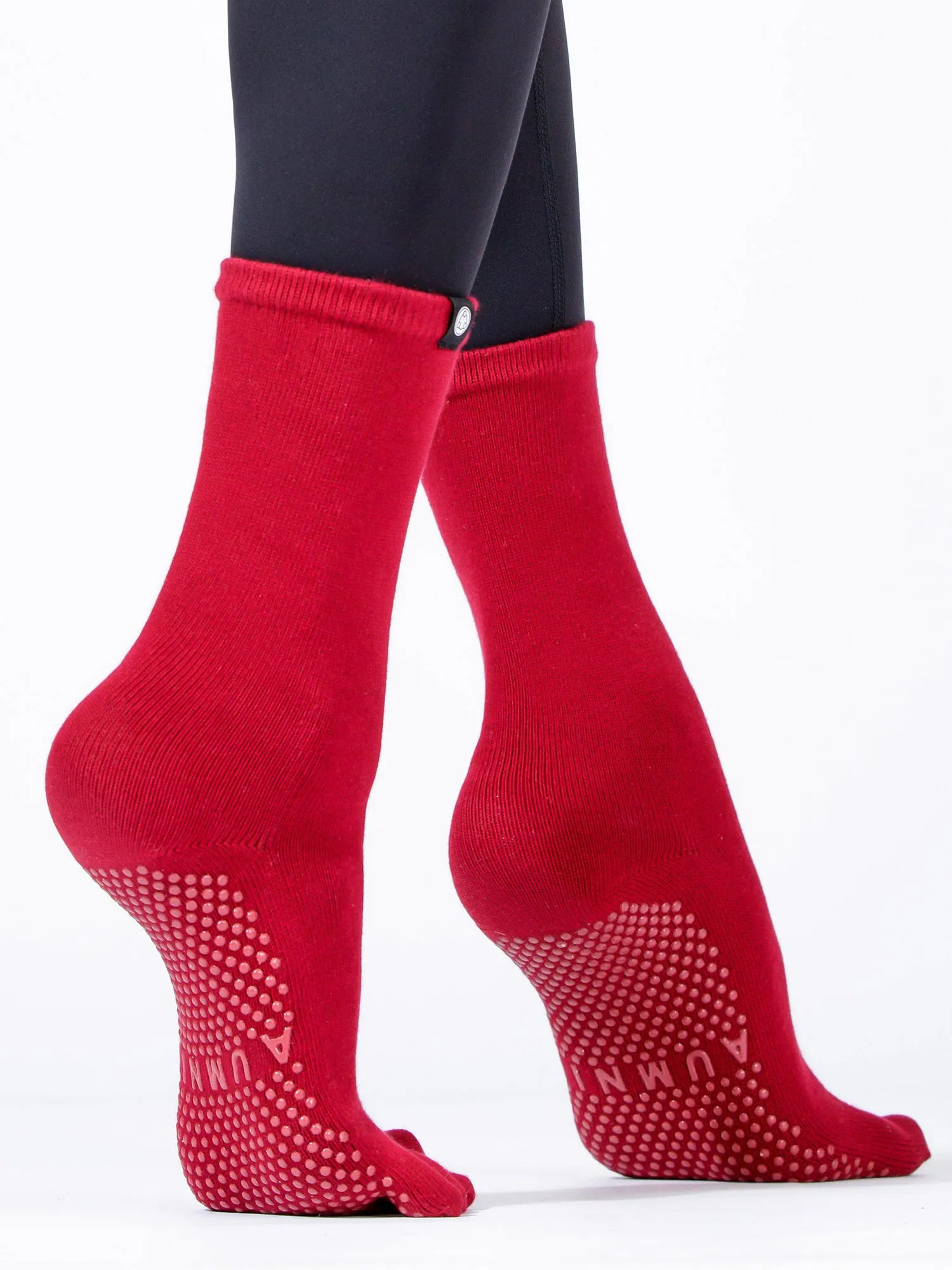 KNEE HIGH FULL TOE YOGA GRIP SOCKS