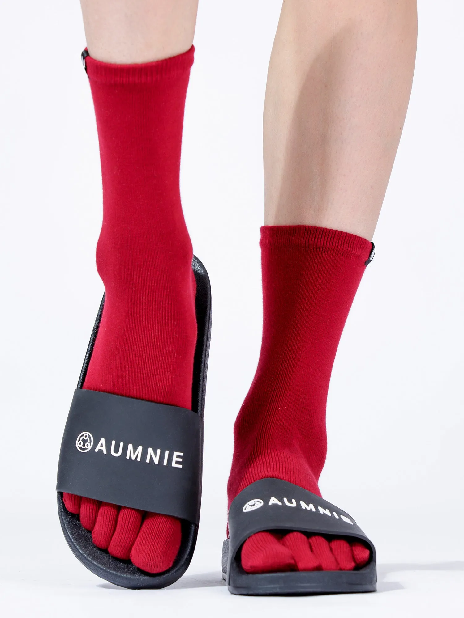 KNEE HIGH FULL TOE YOGA GRIP SOCKS