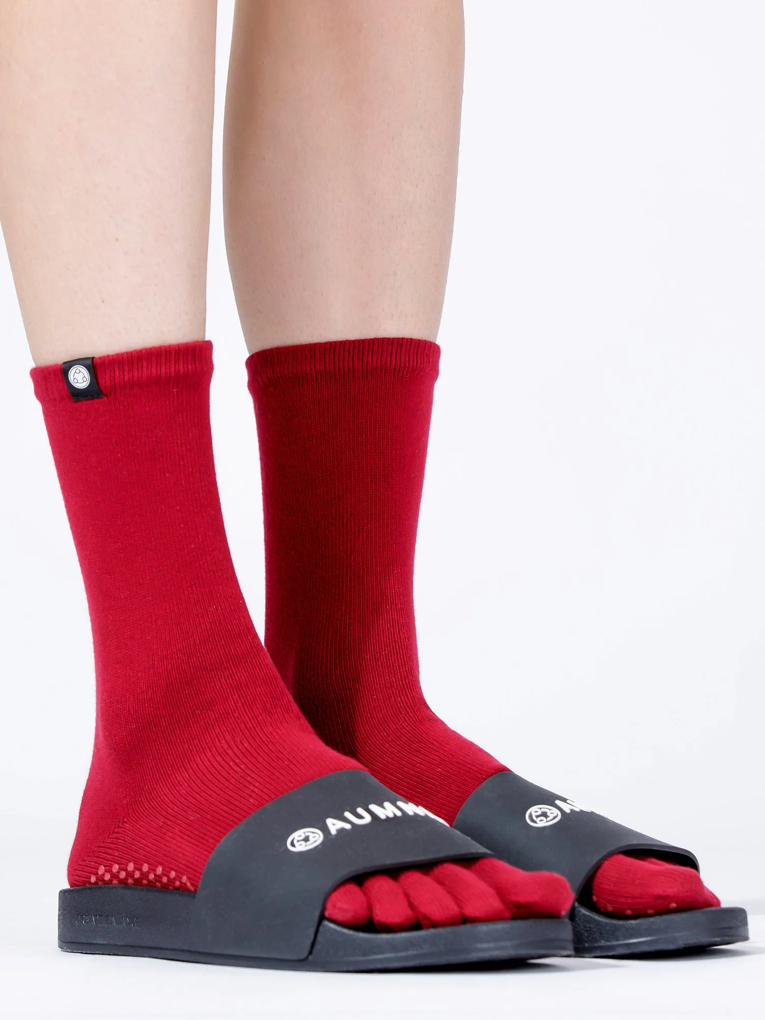 KNEE HIGH FULL TOE YOGA GRIP SOCKS