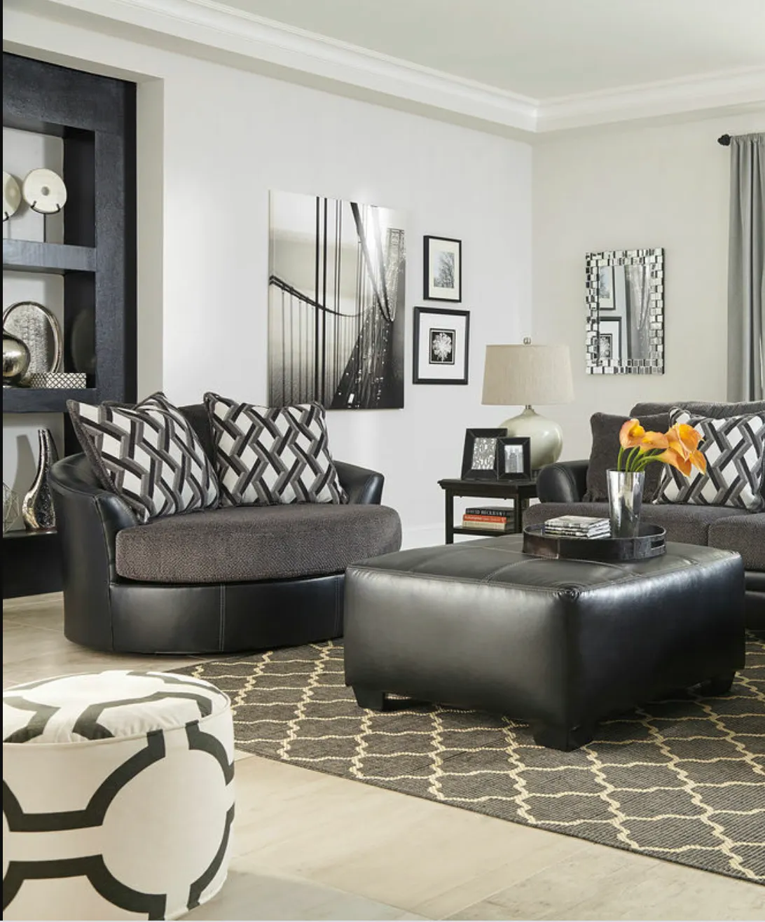 Kumasi Chair & Ottoman Set