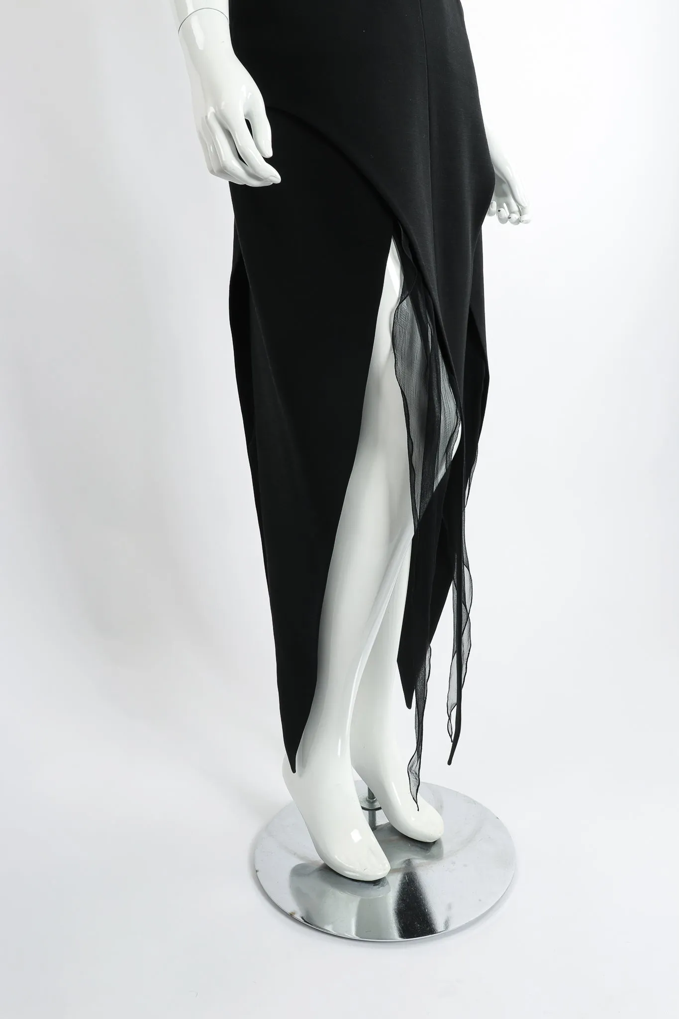 Layered Pointed Hem Dress