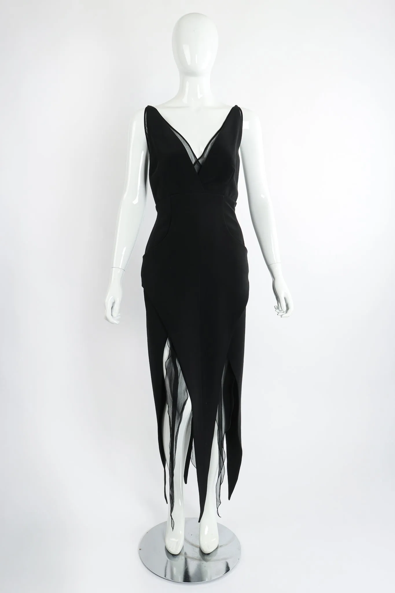Layered Pointed Hem Dress