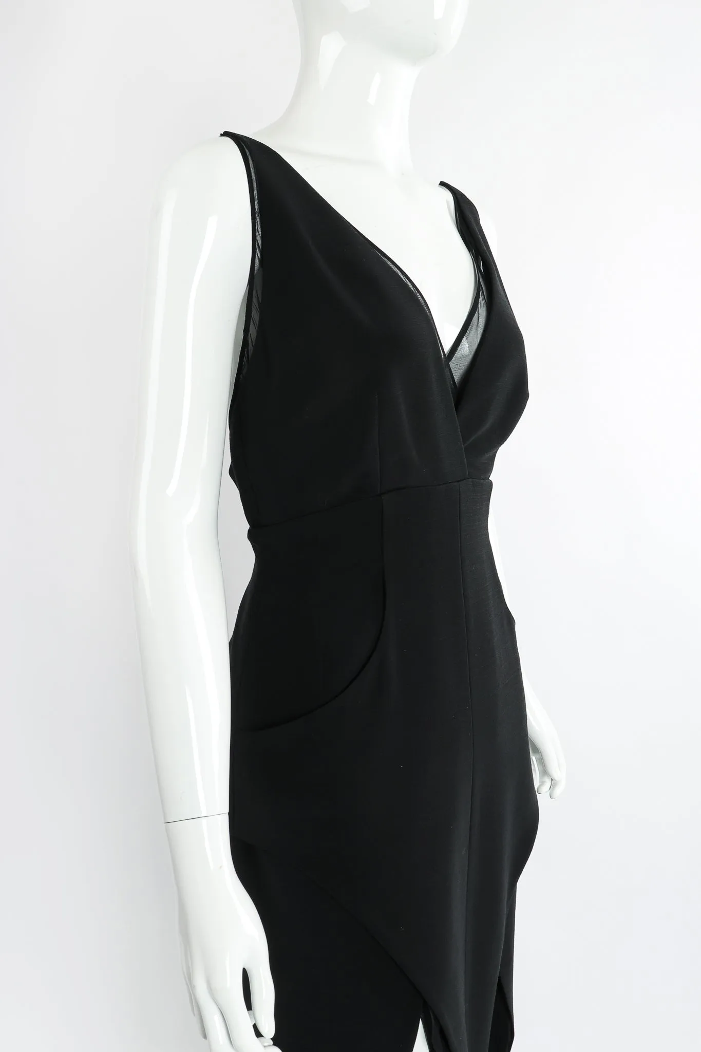 Layered Pointed Hem Dress