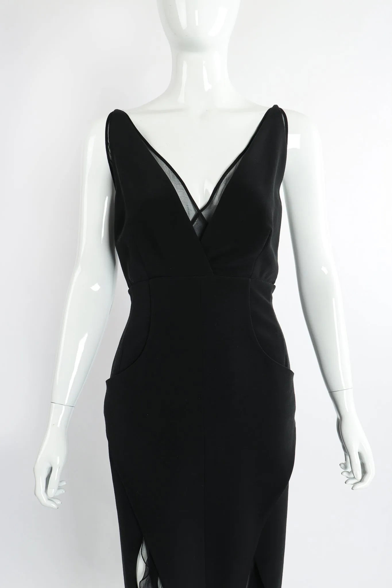 Layered Pointed Hem Dress