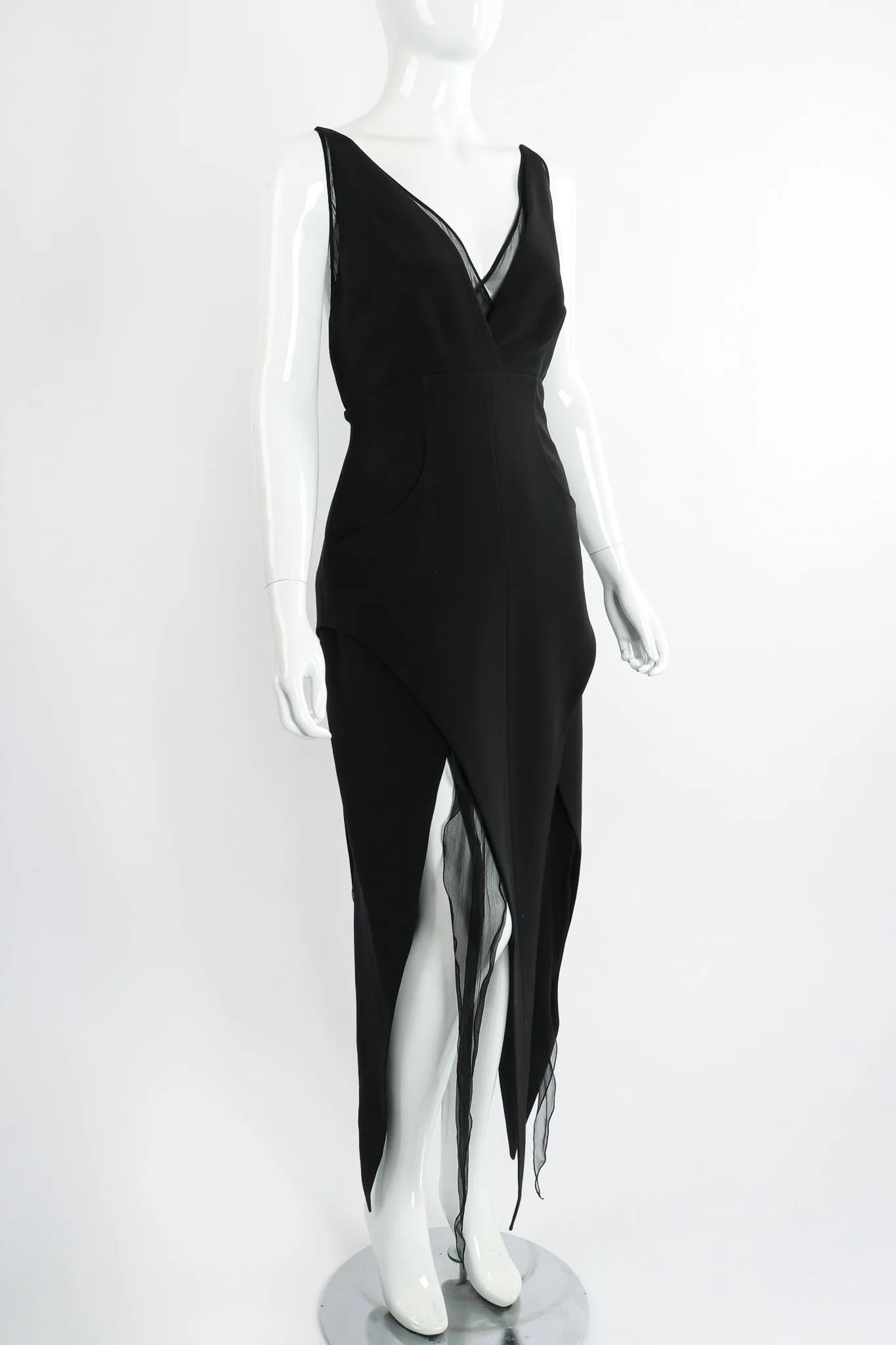 Layered Pointed Hem Dress