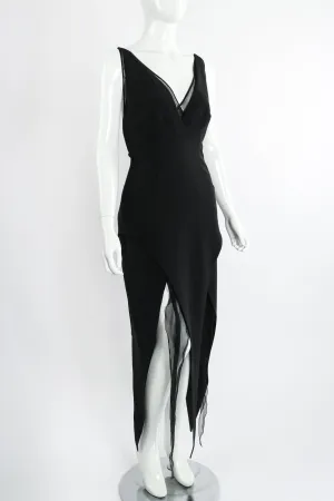 Layered Pointed Hem Dress