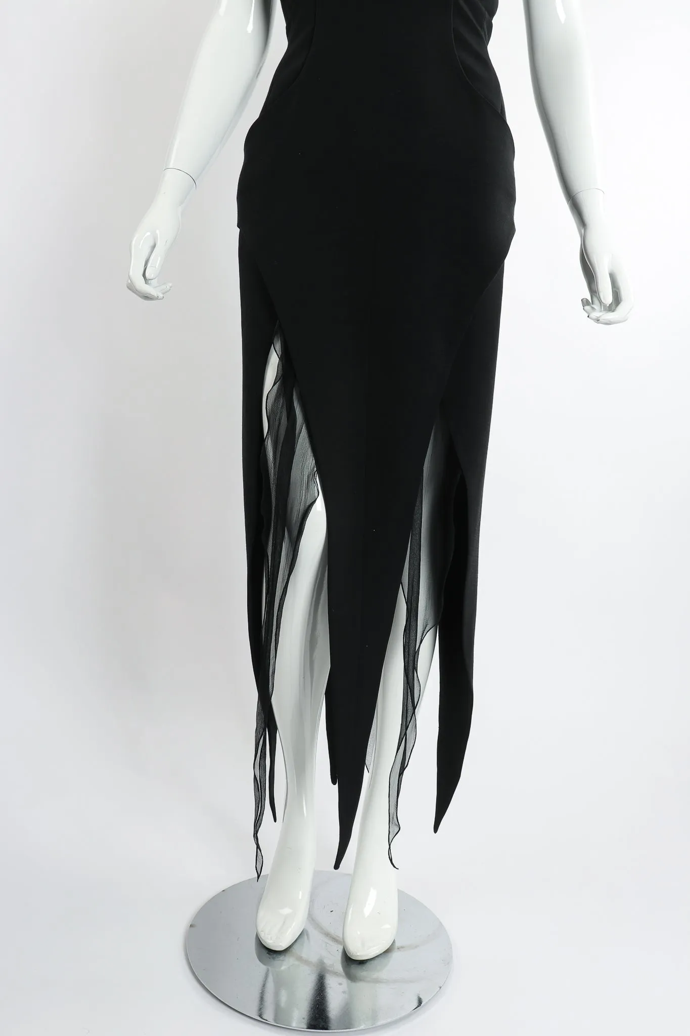 Layered Pointed Hem Dress