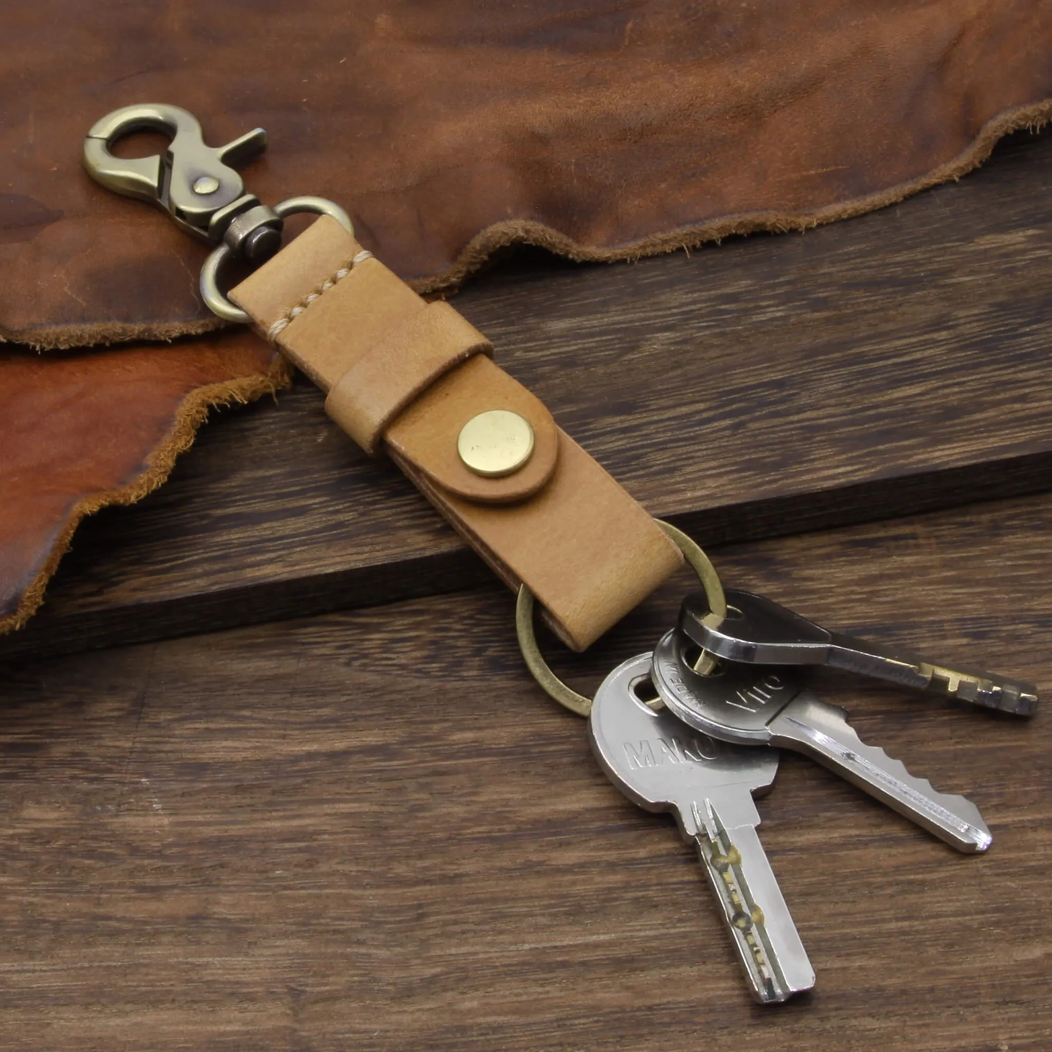 Leather Key Fob, Sequoia 101