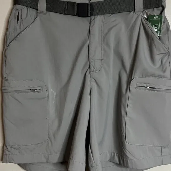 LL Bean Women's Tropicwear Shorts, 7&quot; Inseam in Frost Gray Color Size XS