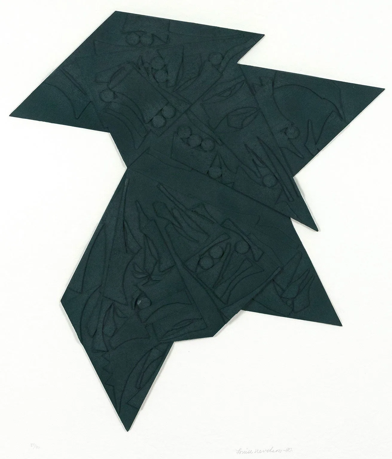 LOUISE NEVELSON "SIX POINTED STAR" 1980