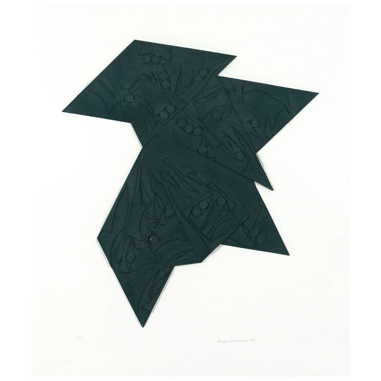 LOUISE NEVELSON "SIX POINTED STAR" 1980