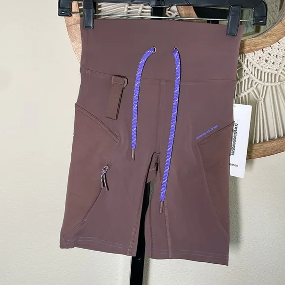 Lululemon Cargo SHR Hiking Short 8&quot;- Dark Oxide Hike High-rise SZ 2 NWT
