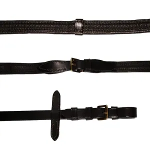 Lumiere Padded Leather Reins with Brass Fittings (L7102)