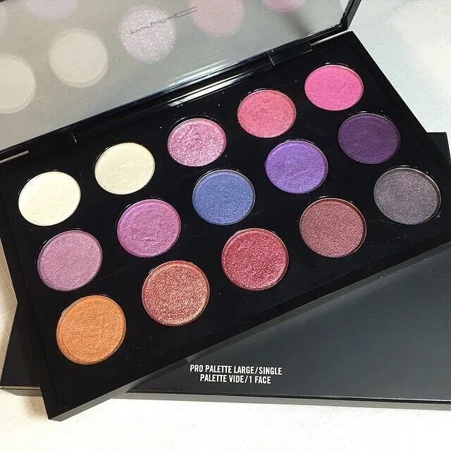 MAC Pressed Pigments QUAD Eyeshadow Kitschmas Pink Pearl Fuchsia Madly Personal