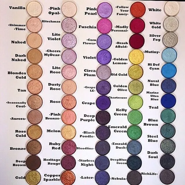 MAC Pressed Pigments QUAD Eyeshadow Kitschmas Pink Pearl Fuchsia Madly Personal