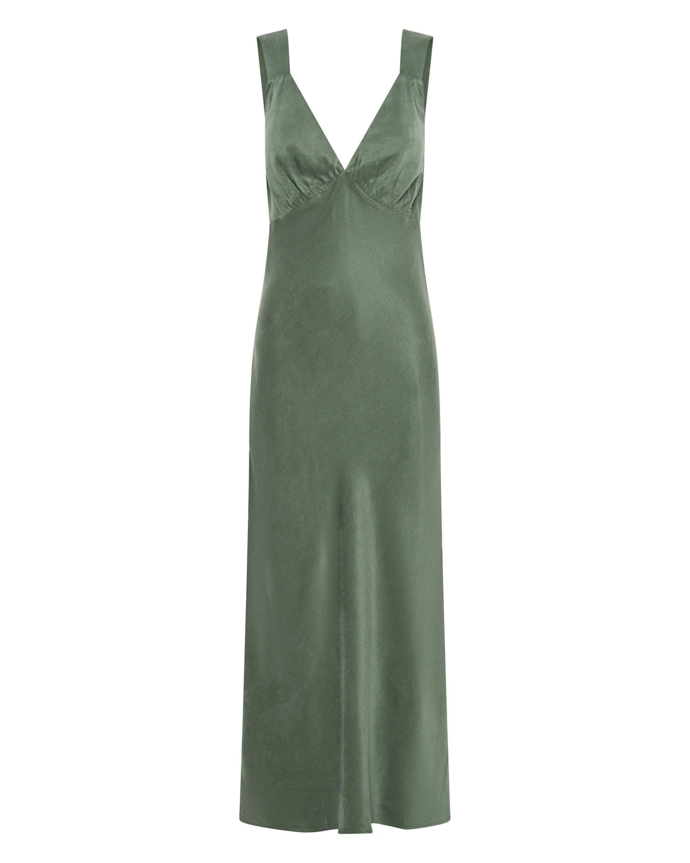 MAGNETIC CAMISOLE BIAS SLIP DRESS | TEAL