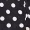 Navy Polka Dot High Neck Slit Front Dress