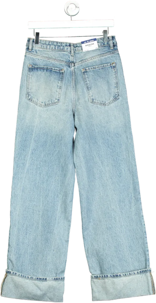 New Look Light Blue Adalae Wide Leg Denim Jeans UK 10