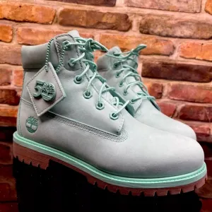 New Timberland Premium 50th Anniversary Teal Size 5.5 Kids 6” Boots