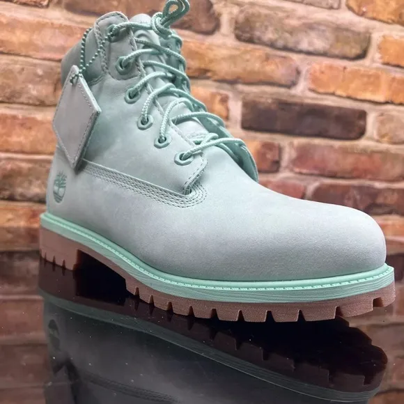 New Timberland Premium 50th Anniversary Teal Size 5.5 Kids 6” Boots