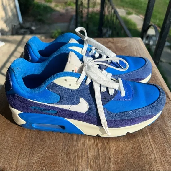Nike Air Max 90 SE 2 GS Size 7Y Signal Blue Royal DB4179-400