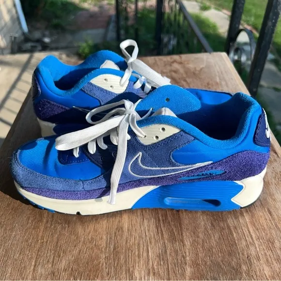 Nike Air Max 90 SE 2 GS Size 7Y Signal Blue Royal DB4179-400