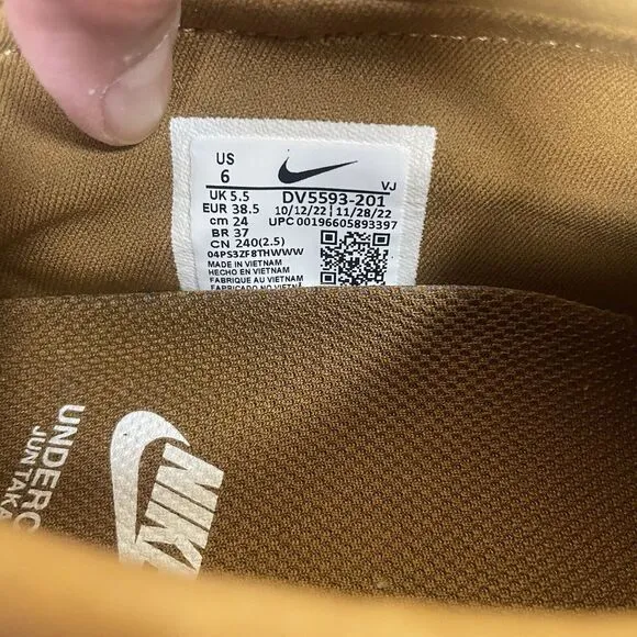 Nike Moc Flow X Undercover Jun Takahashi Brown DV5593-201 Sz 6