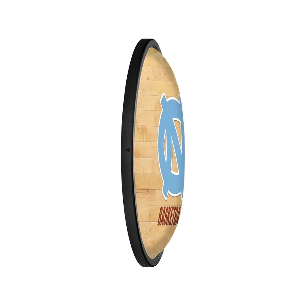 North Carolina Tar Heels: Hardwood - Oval Slimline Lighted Wall Sign