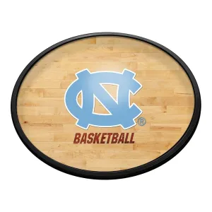 North Carolina Tar Heels: Hardwood - Oval Slimline Lighted Wall Sign