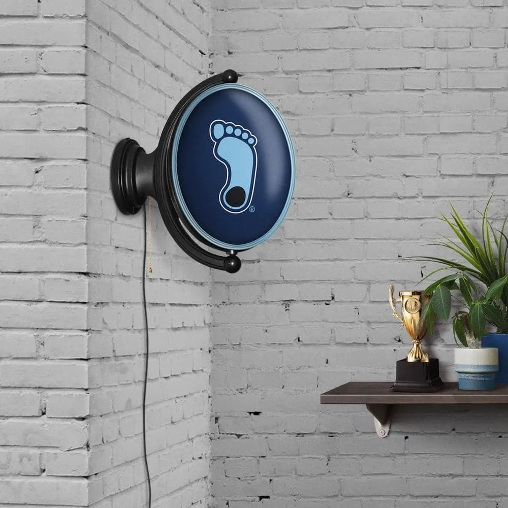North Carolina Tar Heels: Heel Logo - Original Oval Rotating Lighted Wall Sign