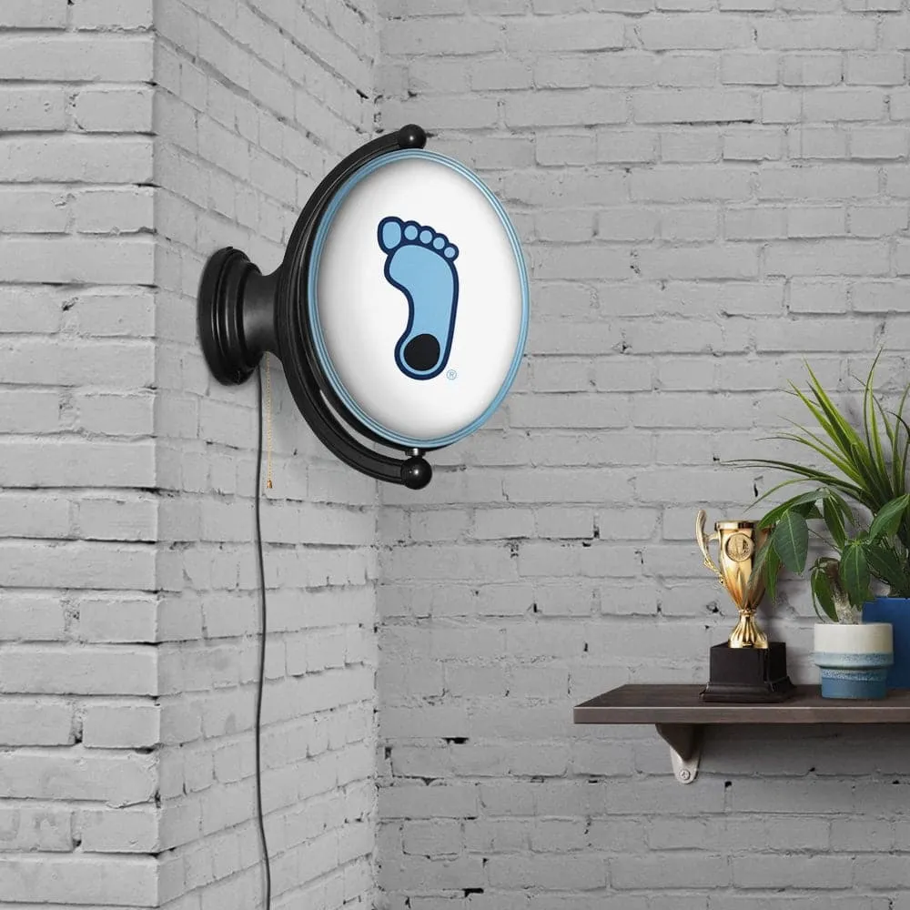 North Carolina Tar Heels: Heel Logo - Original Oval Rotating Lighted Wall Sign