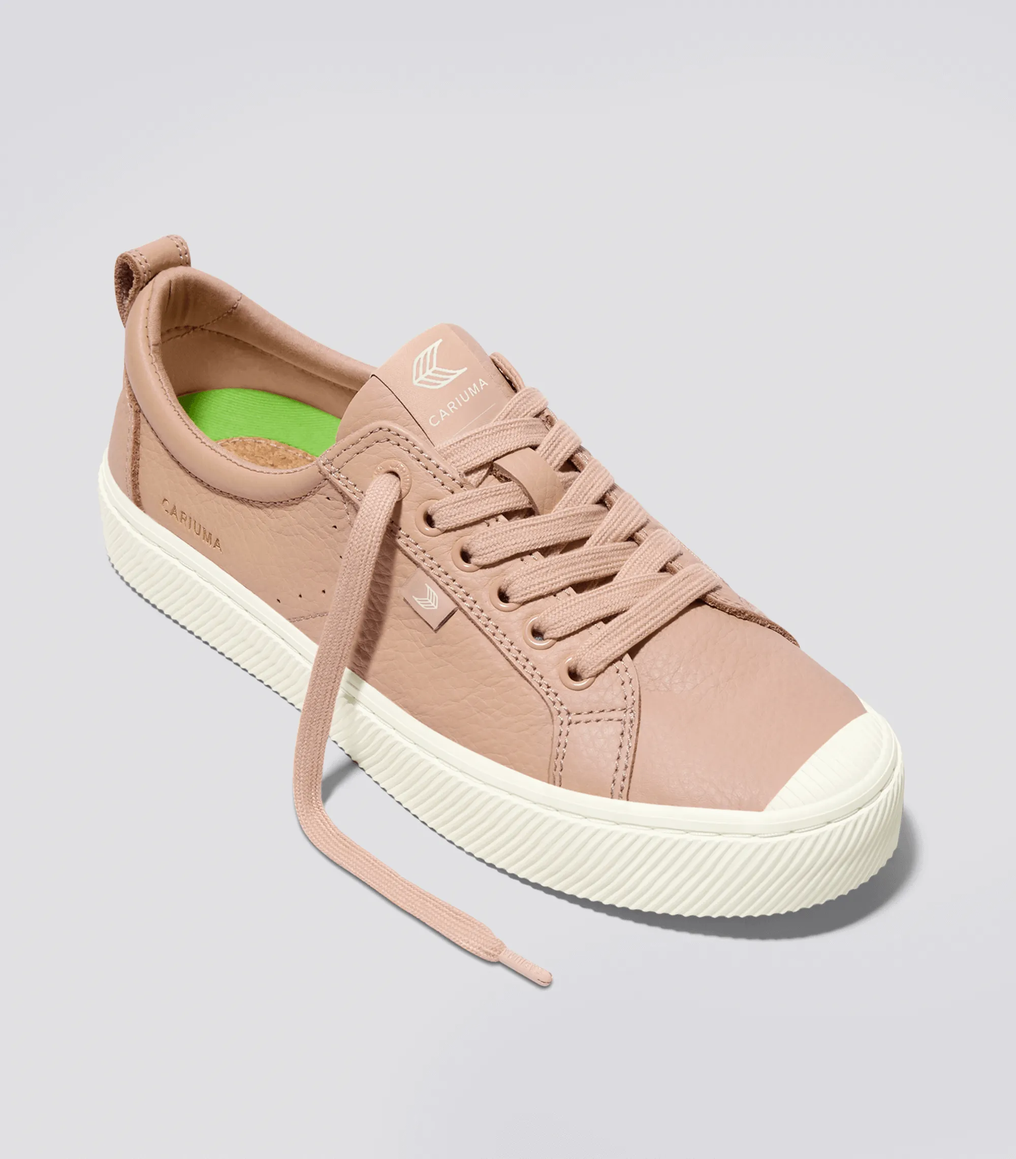 OCA Low Beige Premium Leather Sneaker Men