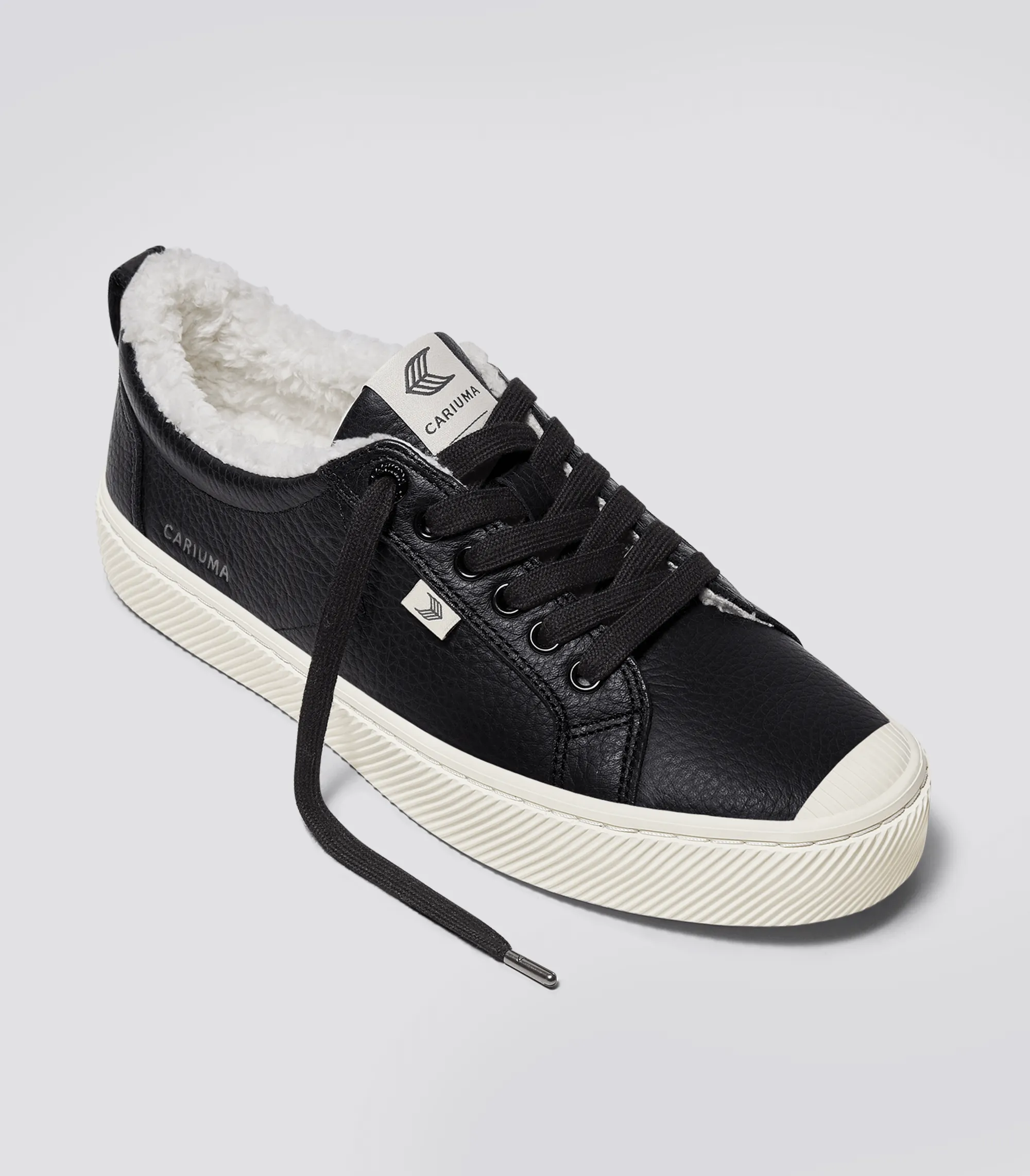 OCA Therma Low Black Premium Leather Sneaker Women