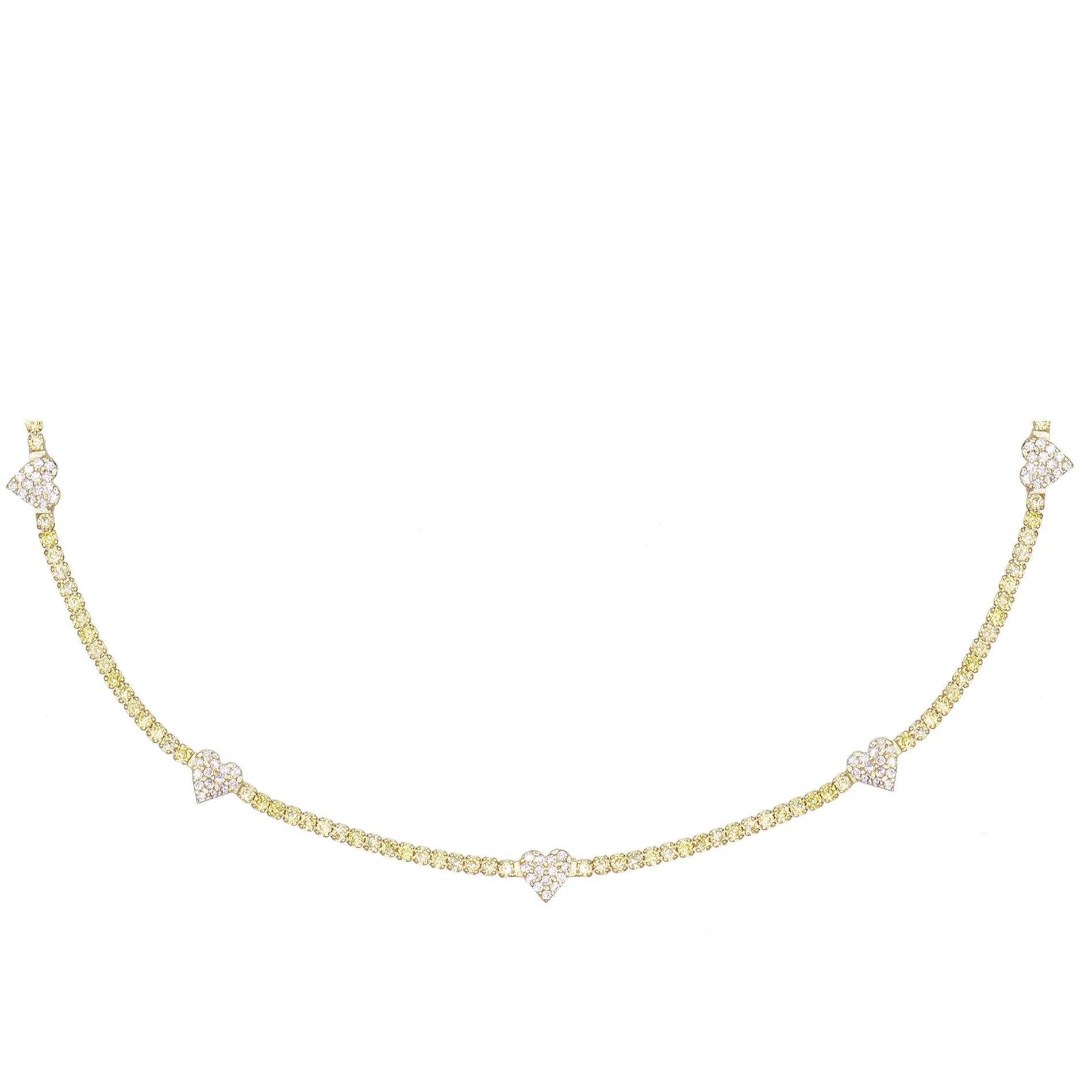 Pastel Heart Tennis Choker