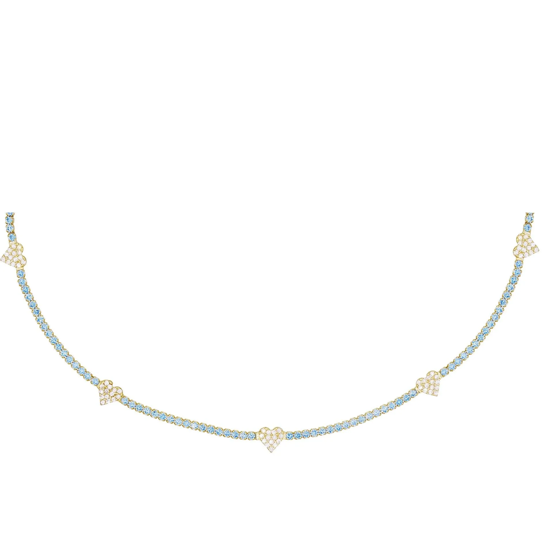 Pastel Heart Tennis Choker